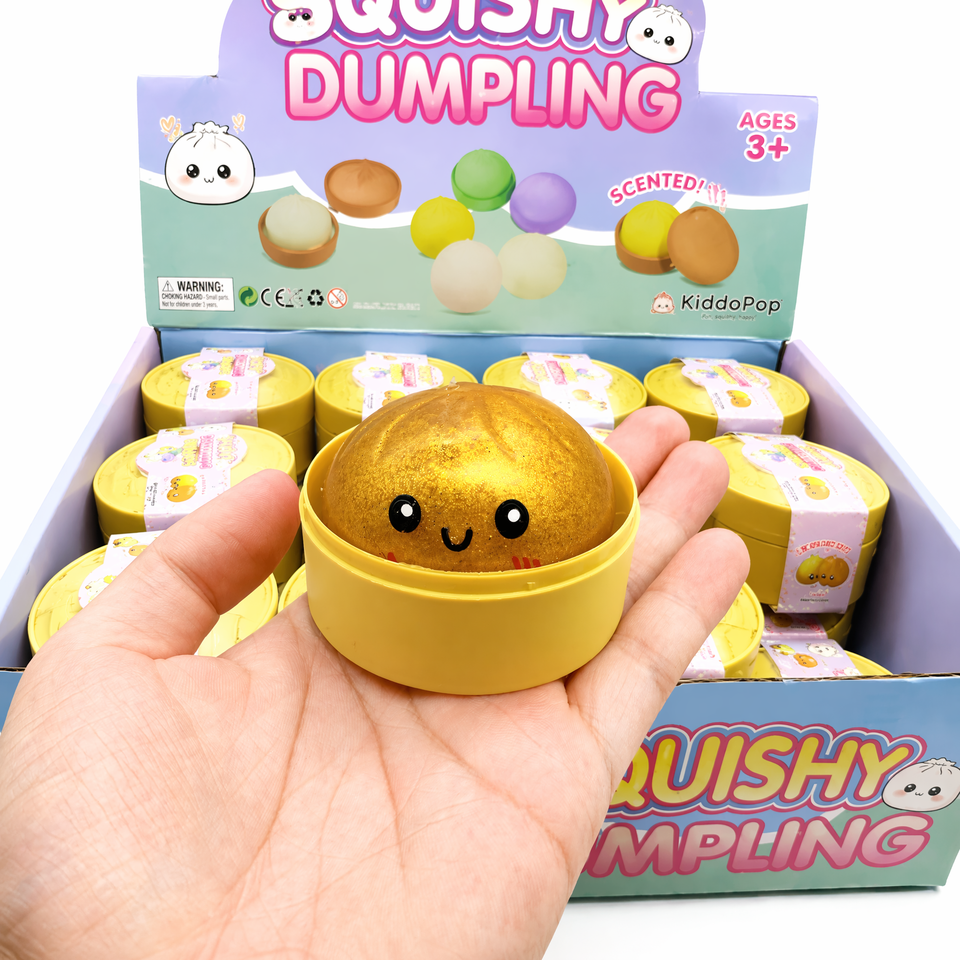 Colorful glitter dumpling squishies